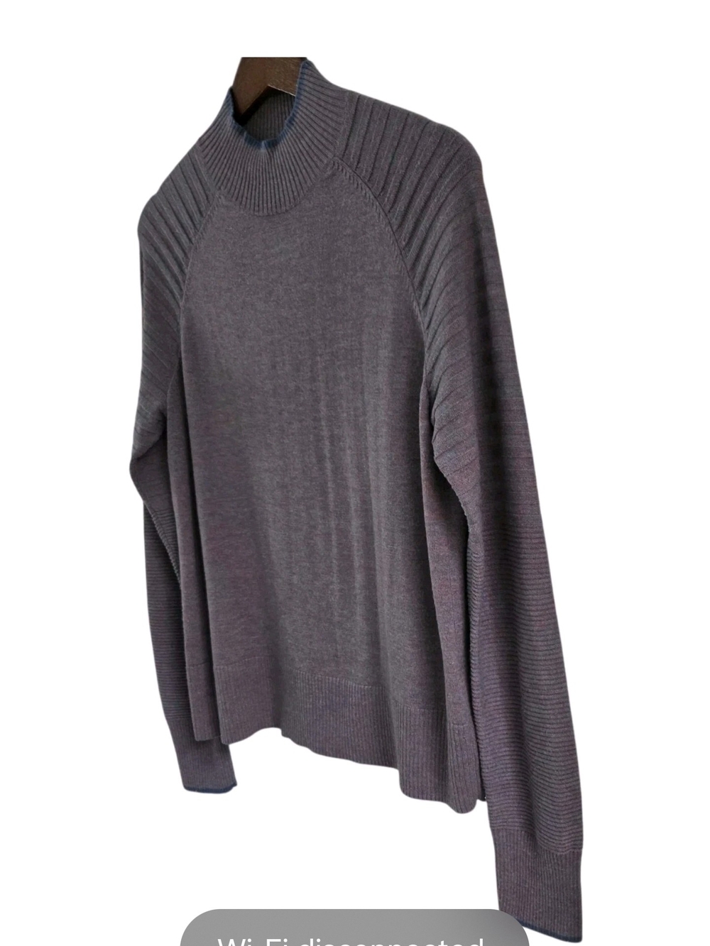 Smartwool Edgewood Mock Neck Sweater Merino Wool Blend Purple Sweater Size M - Picture 4 of 8